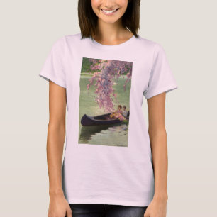 Vintage Liefde en Romantiek, Romantische Kano Vaar T-shirt