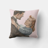 Vintage Liefdesromantiek Nieuwgetrouwden Zullen We Kussen (Achterkant)