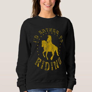 Vintage Liever Paardrijden Paard Equestr Trui