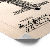 Vintage Life in Coffin Patent 1882 Poster (Coin)