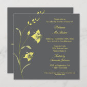 Vintage Lily Bridal Shower Kaart (Voorkant / Achterkant)