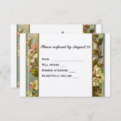 Vintage Lily Cross RSVP (Devant / Derrière)