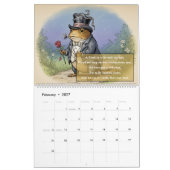 Vintage Limericks Whimsical Animals | Onzin Kalender (Feb 2027)