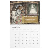 Vintage Limericks Whimsical Animals | Onzin Kalender (Jan 2027)