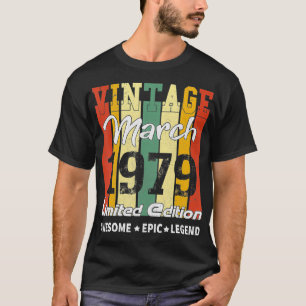 Vintage Limited Edition Birthday Decoration March T-shirt