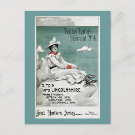 Vintage Lincolnshire, het UK, het Pamflet van de Feestdagenkaart