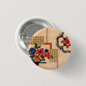 Vintage Linoleum Button (Voorkant /achterkant)