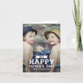 Vintage lint Vaderdag fotocard Kaart (Voorkant)