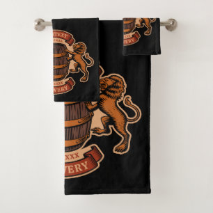 Vintage Lion Oak Baril Brasserie personnalisée
