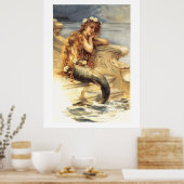 Vintage Little Mermaid Poster (Keuken)