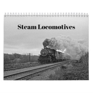 Vintage locomotief trein verjaardag khaki Reis Kalender