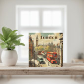 Vintage Londen Big Ben Aangepaste Tekst