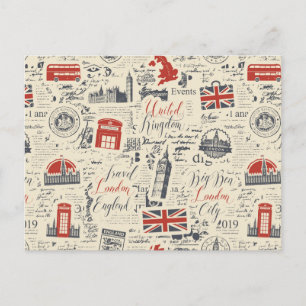 Vintage Londen Briefkaart