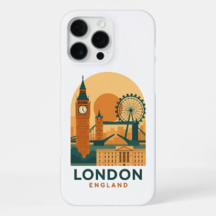 Vintage Londen Engeland Reizen Retro iPhone 16 Pro Max Hoesje