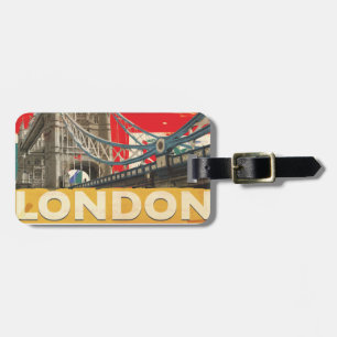 Vintage Londen Poster Bagagelabel