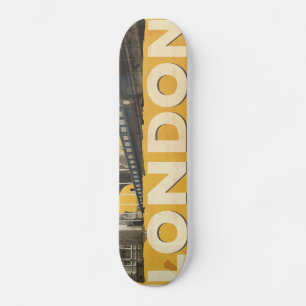Vintage Londen Poster Skateboard