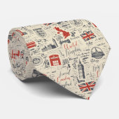 Vintage Londen Stropdas (Opgerold)