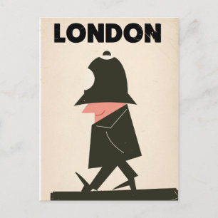 Vintage Londense policeman reisposter Briefkaart