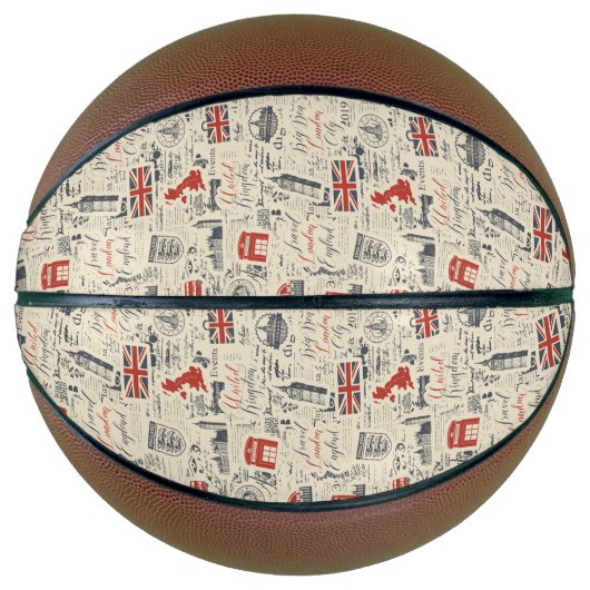 Vintage London Basketball Basketbal (Voorkant)
