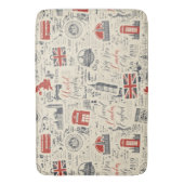 Vintage London Bathmat Badmat (Voorkant Verticaal)