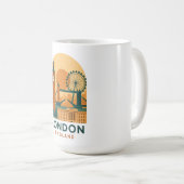 Vintage London England Travel Coffee Mug – Retro (Devant droit)