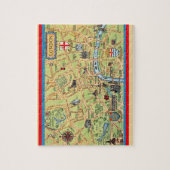 Vintage London Map 8x10 Puzzle (Vertical)