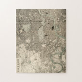 Vintage London Map Puzzle Legpuzzel (Verticaal)