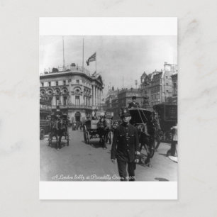 Vintage London Piccadilly Circus street scene 1901 Briefkaart