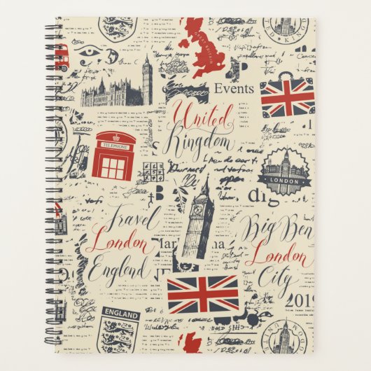 Vintage London Planner (Devant)