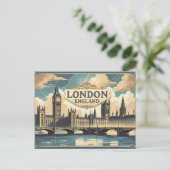 Vintage London Scenes Briefkaart (Staand voorkant)