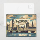 Vintage London Scenes Briefkaart (Voorkant / Achterkant)