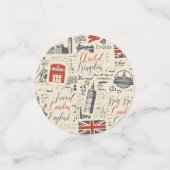 Vintage London Table Confetti (Petit recto)