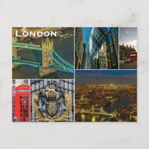 Vintage London Travel Tourism Briefkaart