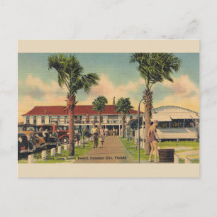 Vintage Long Beach Panama City Florida Briefkaart
