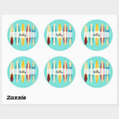 Vintage Longboards Ronde Sticker (Vel)