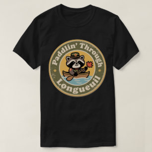 Vintage Longueuil Quebec Kajakvaren Wasbeer T-shirt