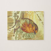 Vintage Look Bird sur un puzzle de branche (Horizontal)