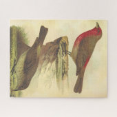 Vintage Look, Deux Oiseaux Permanents Puzzle (Horizontal)