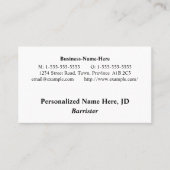 Vintage look Professional Visitekaartje (Voorkant)