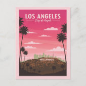 Vintage Los Angeles Briefkaart (Voorkant)