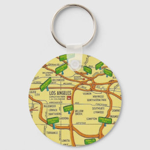 Vintage Los Angeles Sleutelhanger