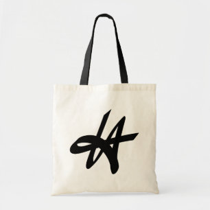 Vintage Los Angeles typografie boodschappentas Tote Bag