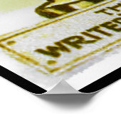 Vintage Louis Wain Cat Writer Mascot Poster Imprim (Coin)