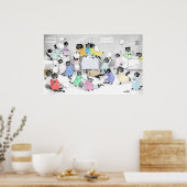 Vintage Louis Wain Chat Coussin Fight Poster Impri (Cuisine)