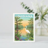Vintage Louisiana Briefkaart (Staand voorkant)