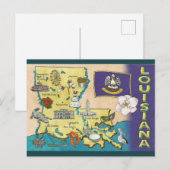 Vintage Louisiana Briefkaart (Voorkant / Achterkant)