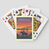 Vintage Louisville Kentucky Pokerkaarten (Achterkant)