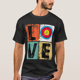 Vintage Love Archery Target Board Archery T-shirt