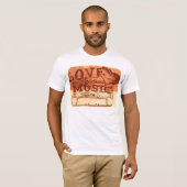 Vintage Love oldies musique T-shirt (Devant entier)