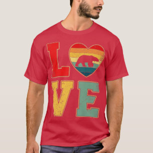 Vintage Love Polar Beer Retro 70s Hart Boerderij A T-shirt